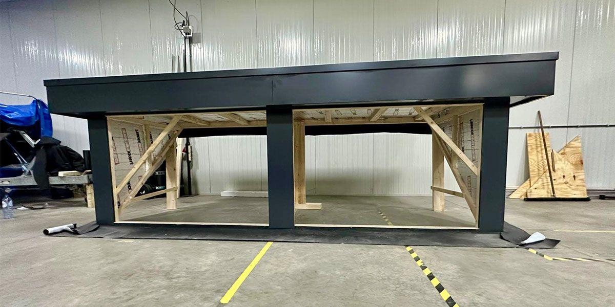 Dakkapel in werkplaats